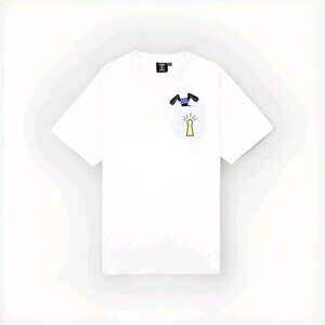 NEW TANGO HOTEL Bunny Skull Pocket TSHIRT STREET ART Logo Keyhole Embroidered XL